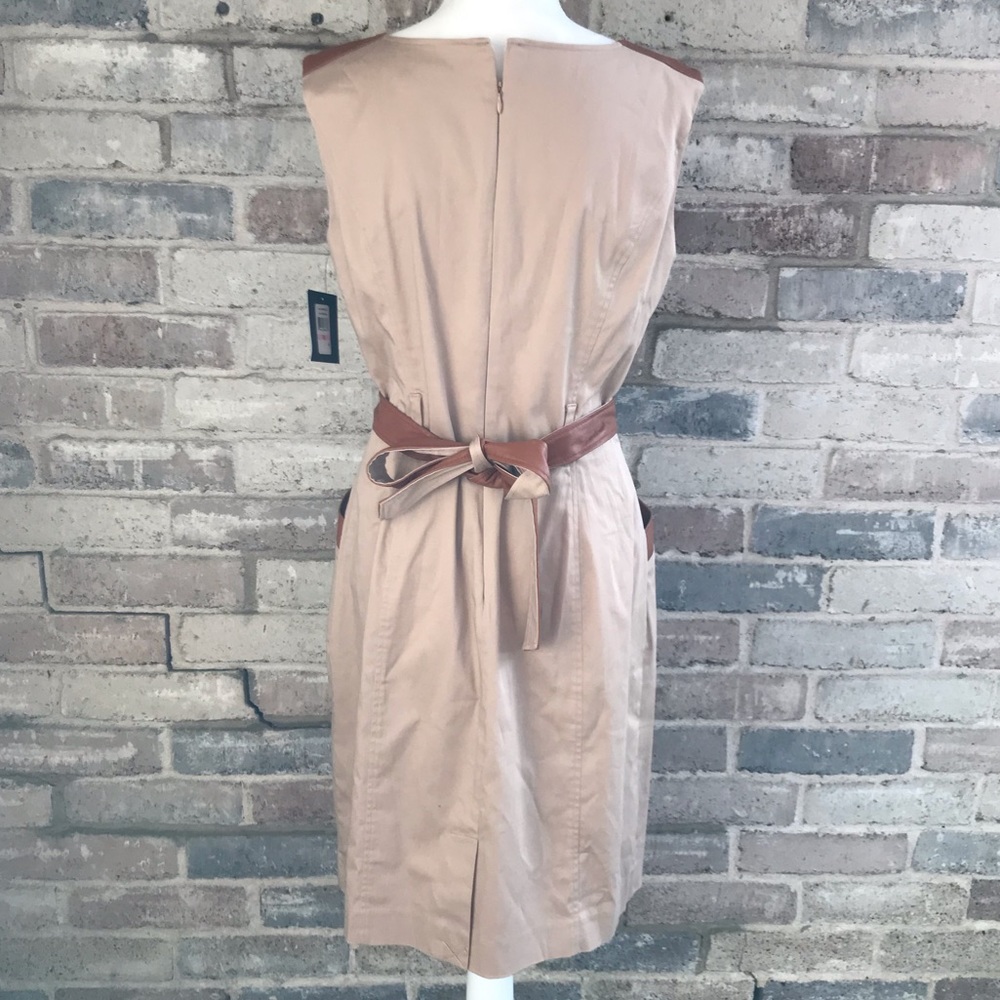 SALE Ellen Tracy Dress Preppy Belted Shift Size 10 - Picture 5 of 9